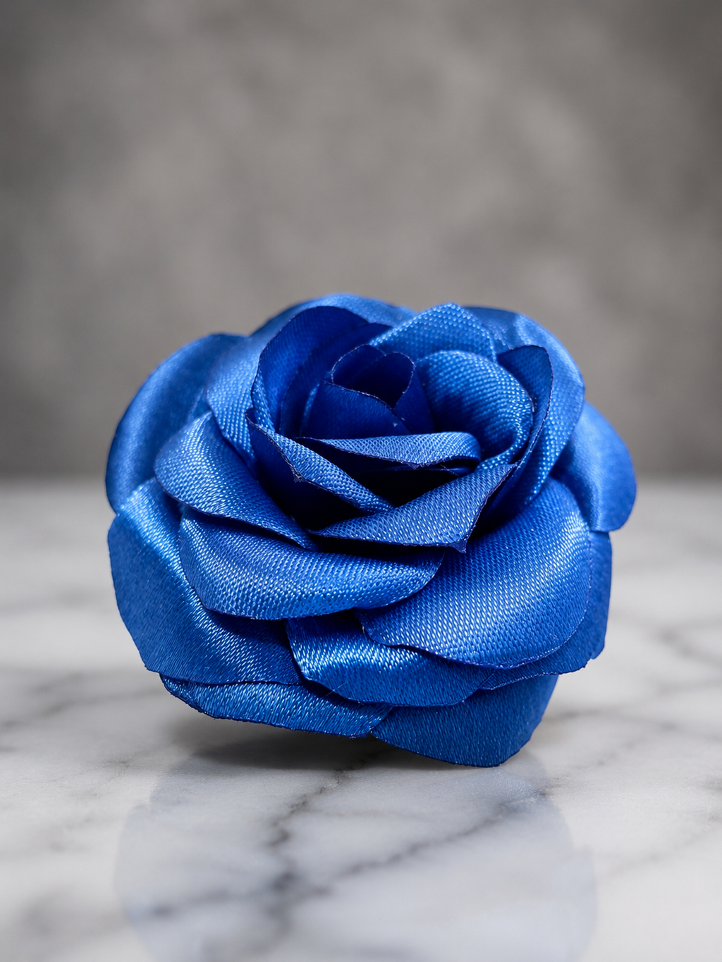 Royal Blue Handmade Satin Rose-Forever Flower Gift for Valentine's Day, Weddings & Special Occasions