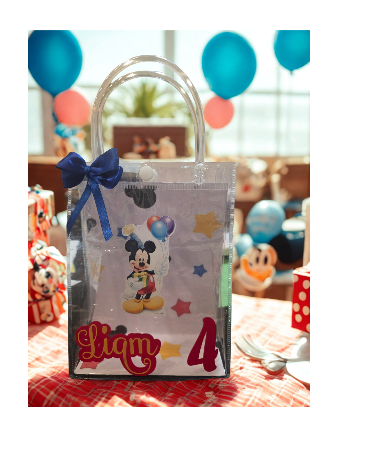 Custom Clear Treat Bag with Name & Age